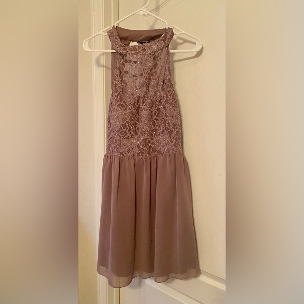 Windsor Lace bodice caged open back  Dress